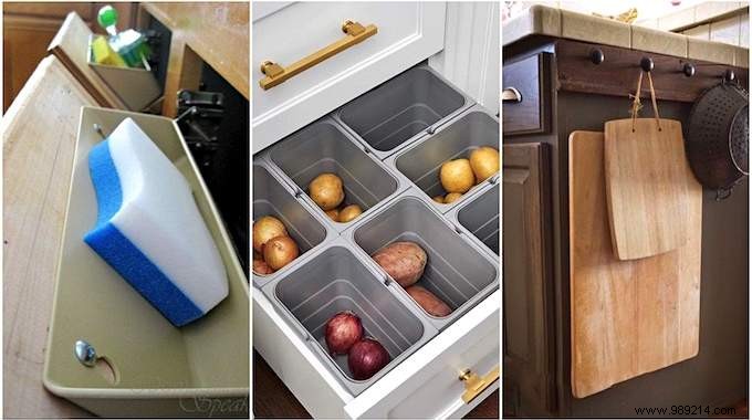 17 genius tips for saving space in a small kitchen. 