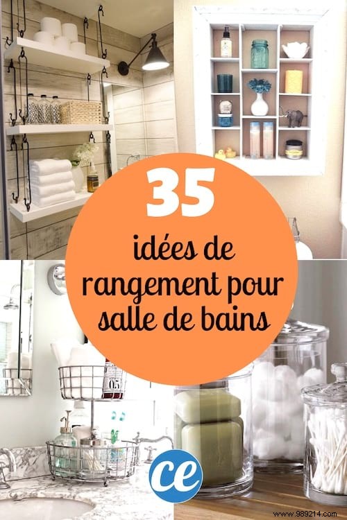 35 Awesome And Inexpensive Ideas For Organizing A Small Bathroom. 