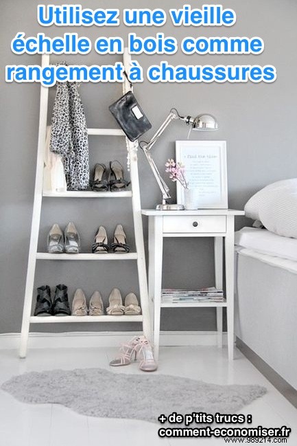 A DIY Shoe Rack in 5 Seconds. 