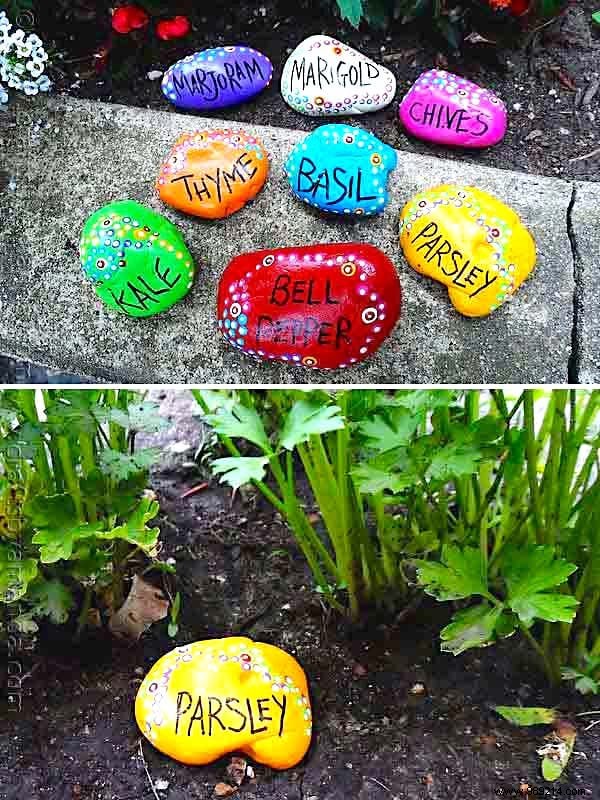 19 Great Ideas to Make Beautiful Vegetable Garden Labels for Free. 