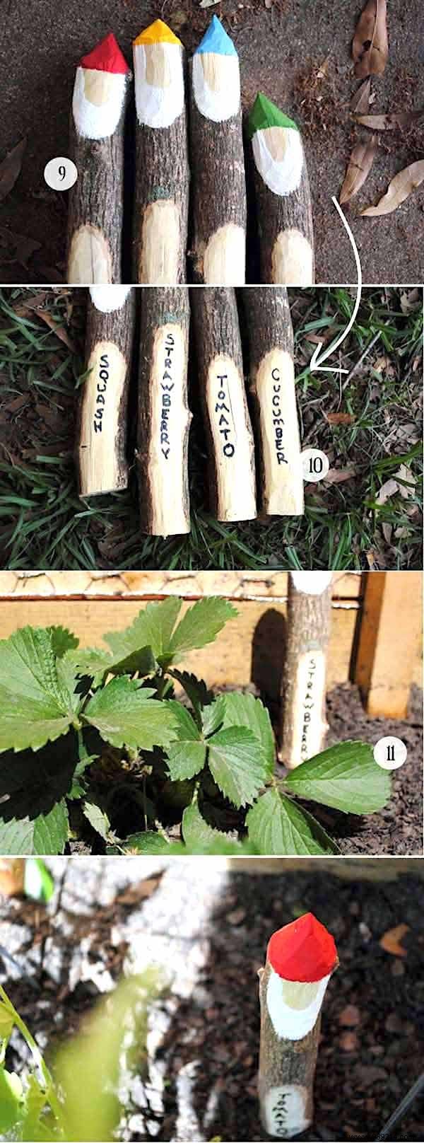 19 Great Ideas to Make Beautiful Vegetable Garden Labels for Free. 