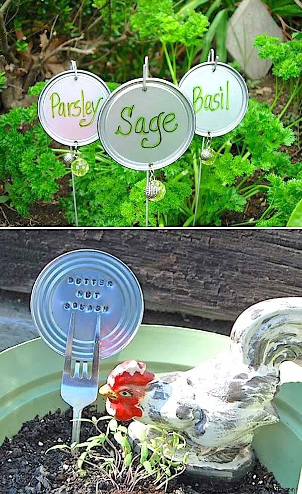 19 Great Ideas to Make Beautiful Vegetable Garden Labels for Free. 