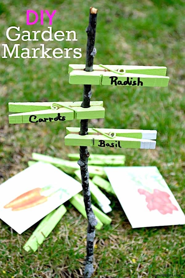 19 Great Ideas to Make Beautiful Vegetable Garden Labels for Free. 