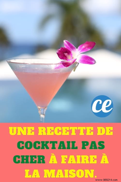 A cheap cocktail recipe to make at home. 