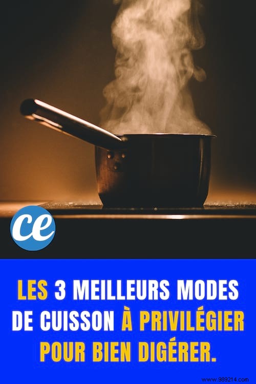 The 3 Best Cooking Methods to Favor to Digest Well. 