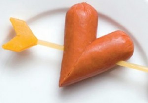 Here s How to Make Little Heart-Shaped Sausages. 