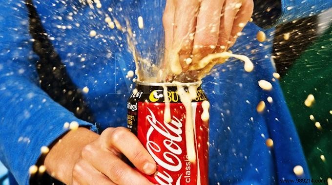 The Amazing Trick to Open a Shaken Soda Can Without Spilling It Everywhere. 