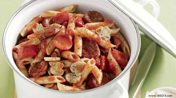 Chorizo ​​Pasta, the Quick and Delicious Recipe. 