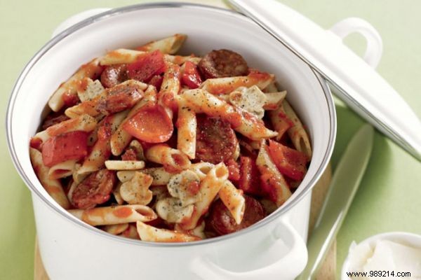 Chorizo ​​Pasta, the Quick and Delicious Recipe. 