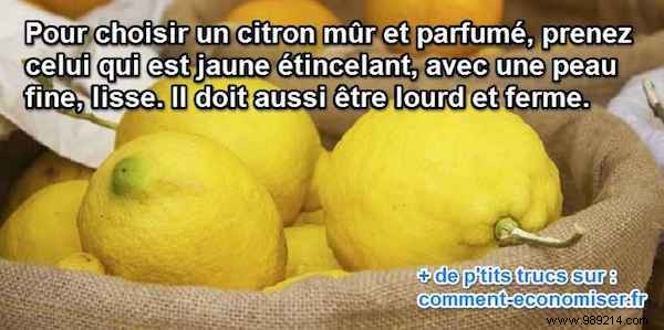 The Tip for Choosing a Ripe and Fragrant Lemon. 