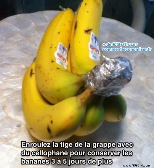 The Secret Trick To Keeping Bananas Fresh Longer. 