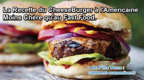 The American CheeseBurger Recipe Cheaper than Fast Food. 