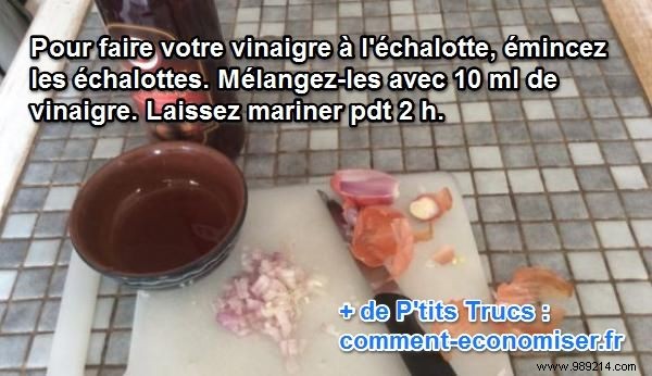 The Homemade Recipe of Vinegar with Shallot Ready in 2 min. 