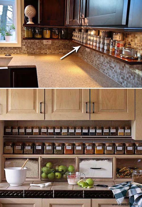 21 Awesome Hacks To SAVE Space In The Kitchen. 