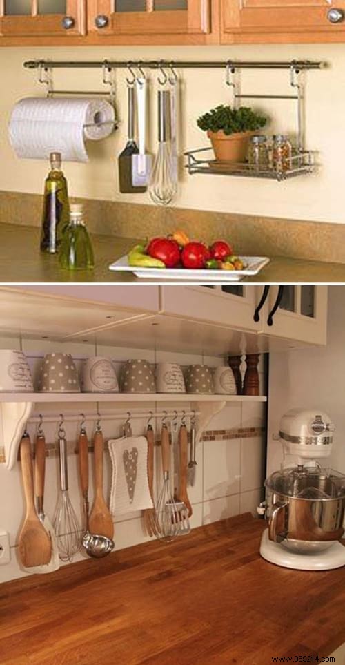 21 Awesome Hacks To SAVE Space In The Kitchen. 