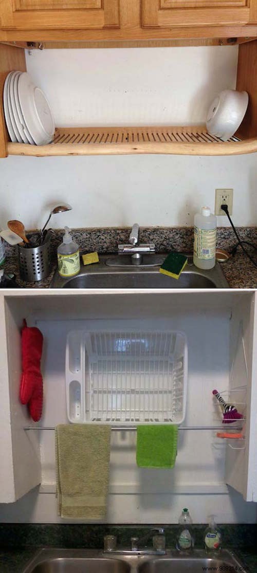 21 Awesome Hacks To SAVE Space In The Kitchen. 