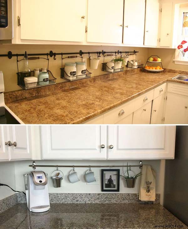 21 Awesome Hacks To SAVE Space In The Kitchen. 