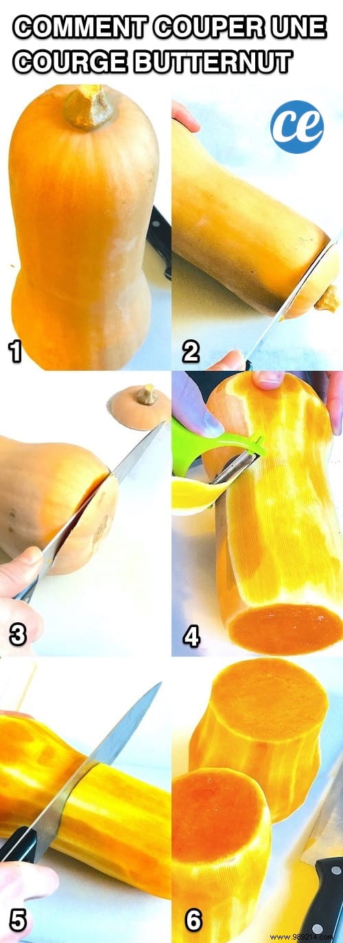 How to Cut a Butternut Squash Into Cubes EASILY. 