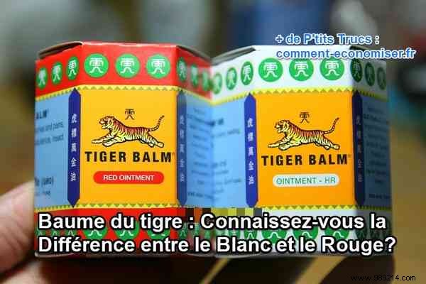 Tiger Balm:Do You Know the Difference Between White and Red? 