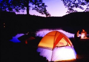 How To Light Up A Tent With A Water Canister. 