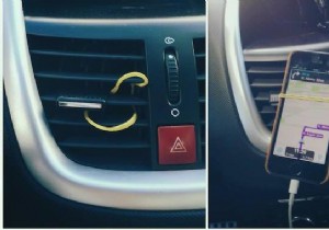 No Holder to Hold your iPhone in the Car? Here is the Tip. 