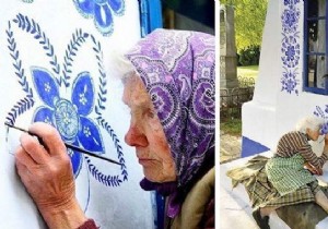 This 90-Year-Old Czech Grandmother Is Transforming Her Village Into A True Open-Air Art Gallery. 