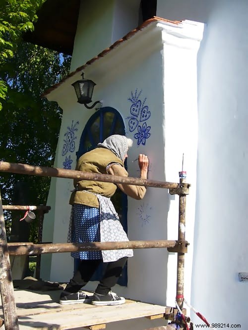 This 90-Year-Old Czech Grandmother Is Transforming Her Village Into A True Open-Air Art Gallery. 