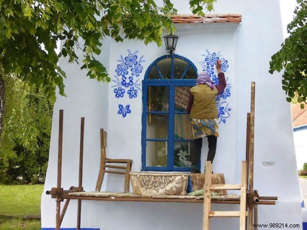 This 90-Year-Old Czech Grandmother Is Transforming Her Village Into A True Open-Air Art Gallery. 