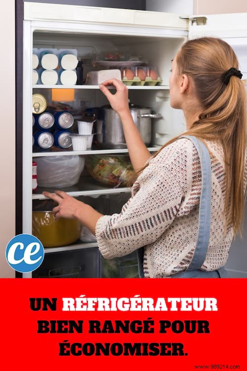 A Tidy Fridge to Save Money. 