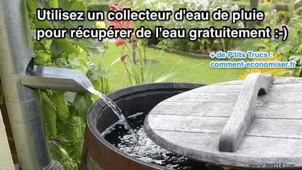 Use a Rainwater Collector to collect water for free. 