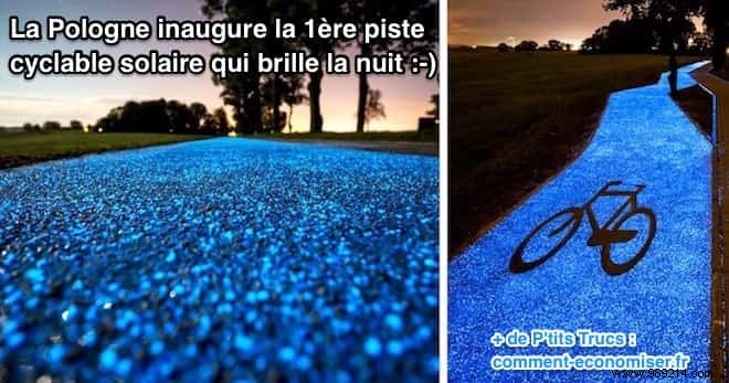 Poland Inaugurates the 1st Solar Bike Path That Glows at Night. 