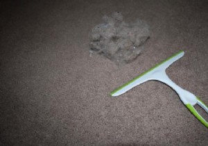 The trick to remove pet hair from your carpet, rug and sofa. 