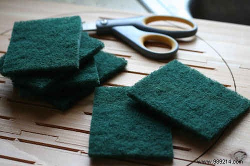 Money-saving tip:Cut your sponges in half to save money. 