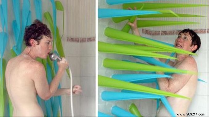 The Shower Curtain That Kicks You Out of the Shower After 4 Mins. 