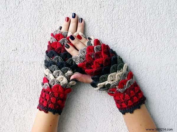 These Crochet Dragon Mittens Will Keep You Warm During Winter. 