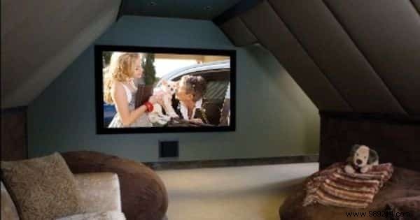 How to turn your attic into a home cinema. 