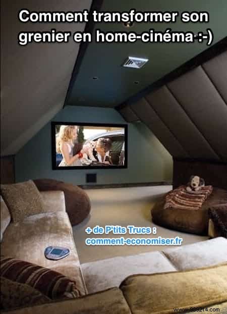 How to turn your attic into a home cinema. 