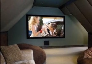 How to turn your attic into a home cinema. 