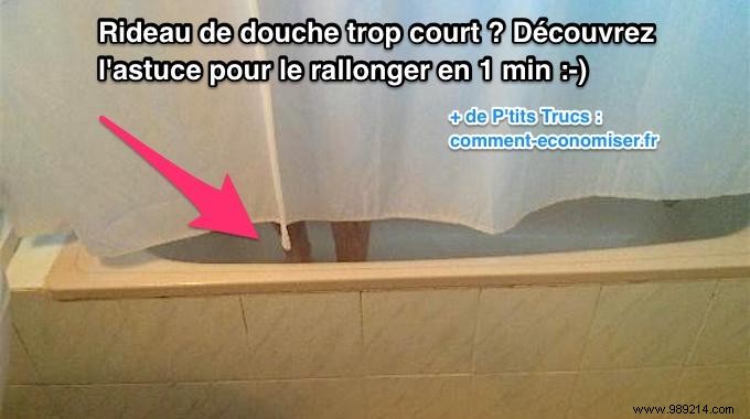 Shower Curtain Too Short? The Tip To Lengthen It In 1 Min. 