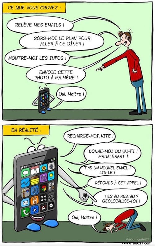 29 Cartoons That Show How Smartphones Have Taken Control Of Our Lives. 