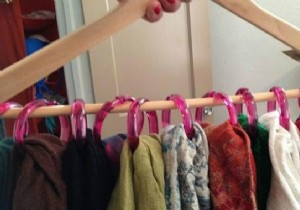 Definitely the Best Way to Store Scarves and Scarves. 