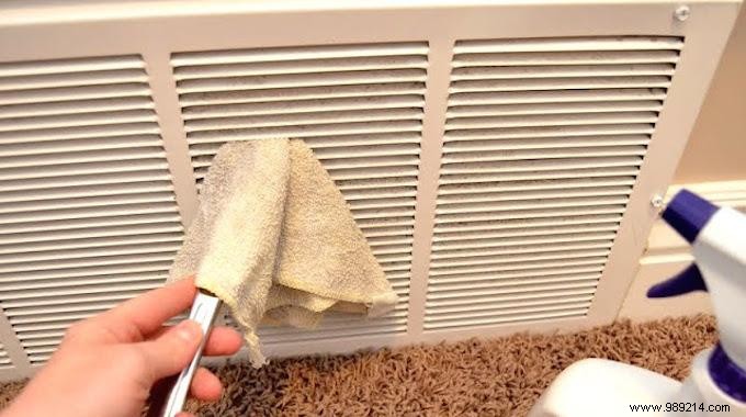 The Tip To Clean A Ventilation Grille Easily. 