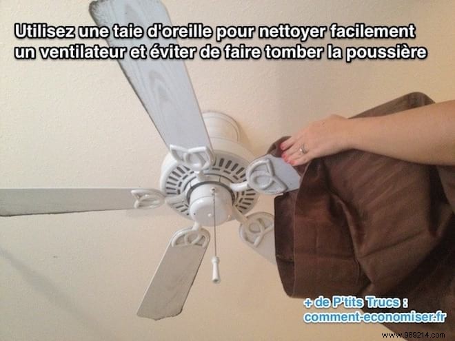 The Tip To Clean A Fan Easily. 