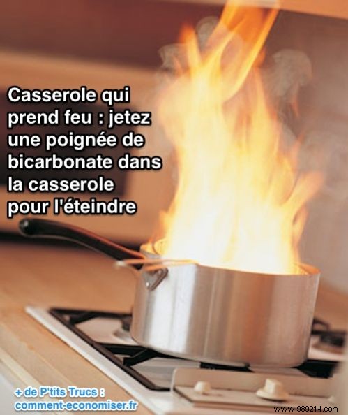 THE Trick to Know for Extinguishing a Stove that Catches Fire. 