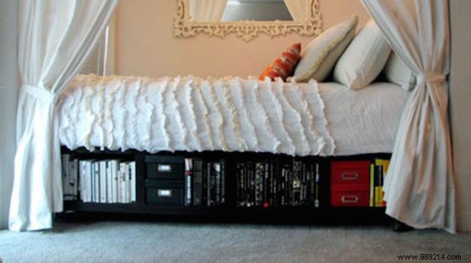 21 great tips to save space at home. 