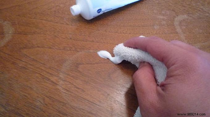 The Secret Trick to Removing a Water Stain from a Wooden Table. 