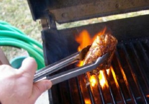 Flames in your barbecue? A tip to avoid them. 