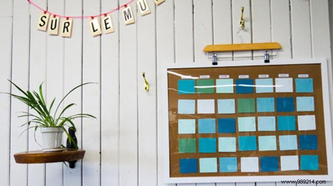 The genius tip for making a homemade calendar. 