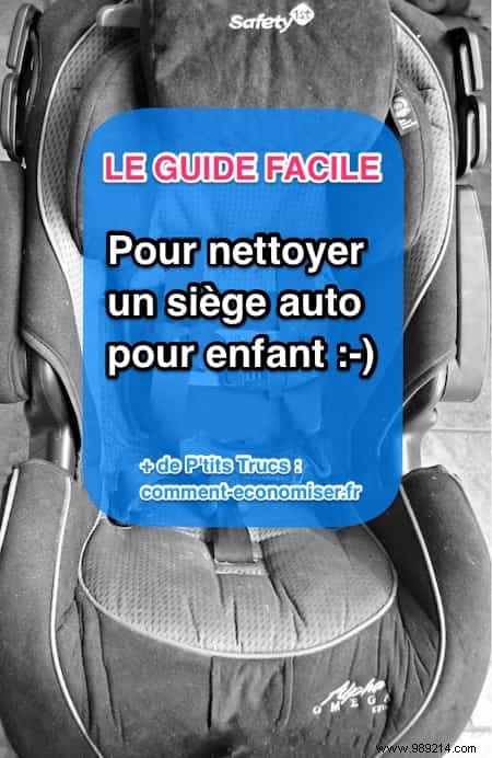 How to Clean a Car Seat Quickly and Easily. 