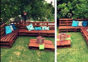 How to Make a Garden Furniture on Wheels With Wooden Pallets. 